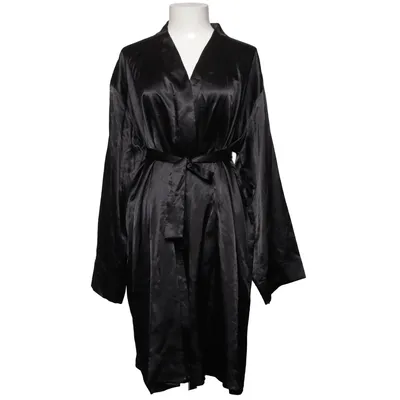 Ochtendjas (Zwart) van New Collection Katoen, Viscose