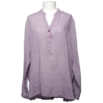 Blouse (Lila) van Morghy Art Stylist Katoen, Linnen, Zijde
