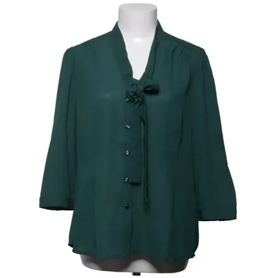 Pussy bow blouse (Green) from Banned Retro Polyester