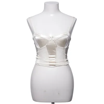 Korsett (Weiß) von Divided by H&M Elasthan, Polyester, Polyamid
