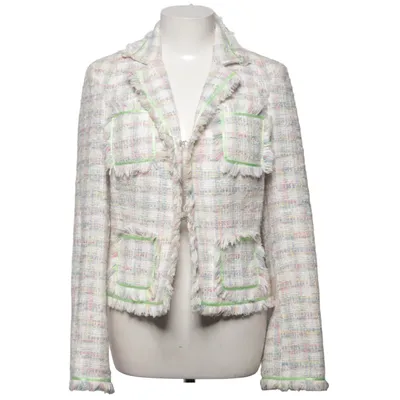 Blazer (Wit, Meerkleurig) van Kadra Katoen, Viscose