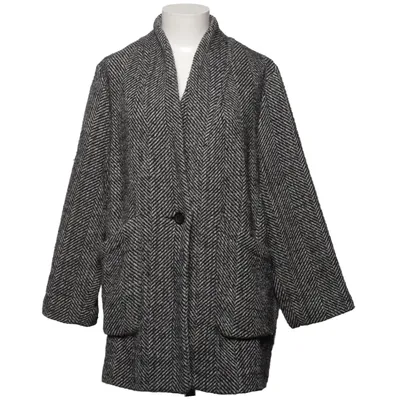 Jas (Zwart, Wit) van H&M Acryl, Polyamide, Polyester, Wol