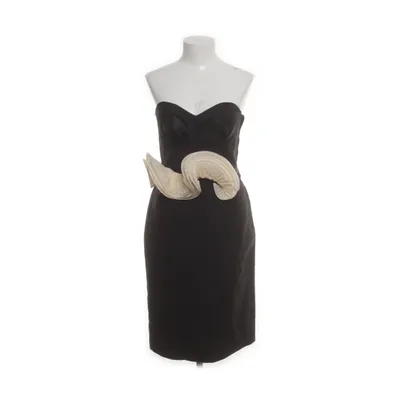 Klänning (Svart, Vit) från H&M Conscious Collection Ekologisk bomull, Polyester, Silke, Ull
