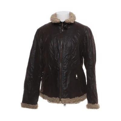 Shearlingjacka (Brun, Beige) från Giacca Akryl, Polyester, Polyuretan, Viskos