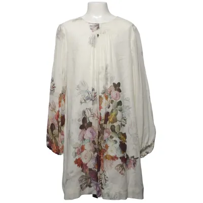 Dress (White, Multicolored) from Zara Girls Cotton