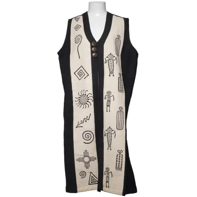 Gilet (Zwart, Beige) van Venus Katoen