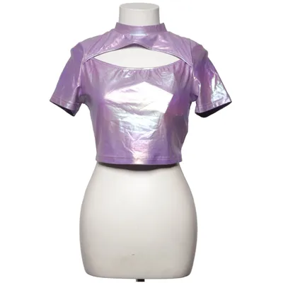 T-shirt (Lila, Meerkleurig) van Shein Elastaan, Polyester