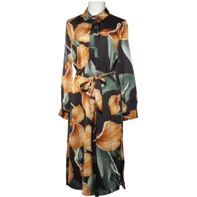 Shirt dress (Black, Multicolored) from Object Recycled polyester