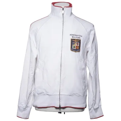 Sports jacket (White, Multicolored) from Aeronautica Militare Cotton, Elastane