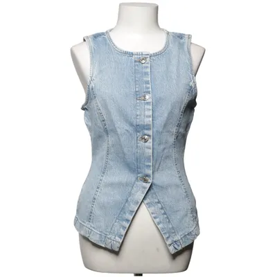 Gilet en jean (Bleu) de Perfect Jeans Gina Tricot Élasthane, Coton biologique