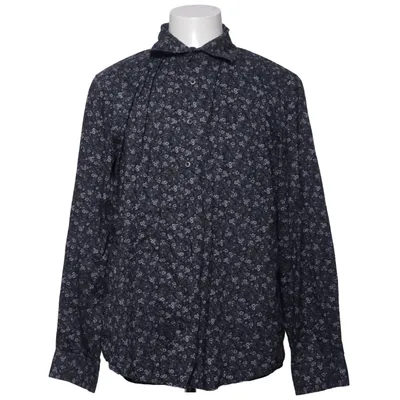 Shirt (Zwart, Wit) van Dressmann Katoen, Elastaan, Polyamide