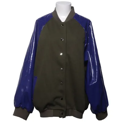 Varsity jacket (Blue, Green, Multicolored) from Ghospell Polyester, Polyurethane, Viscose