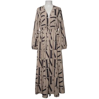 Maxi jurk (Beige, Zwart) van Glamaker Elastaan, Polyester