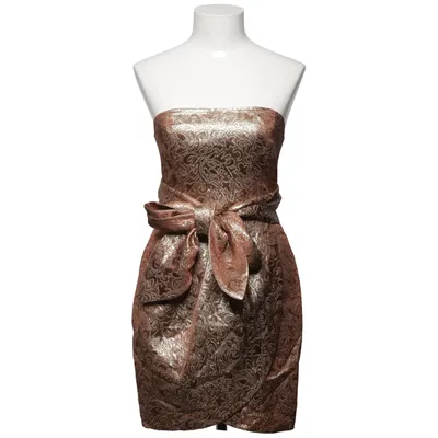 Cocktail dress (Gold) from Mango Moments Acetate, Cotton, Metallic fiber