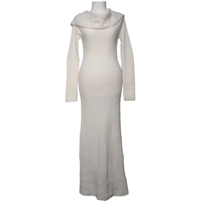 Maxikjole (Hvid) fra Lindex Elastan, Merinould, Mohair, Polyamid