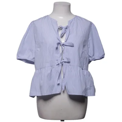 Top (Blauw, Wit) van Primark Katoen, Polyester