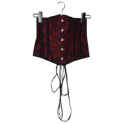 Korsett (Röd, Svart) Elastan, Polyester