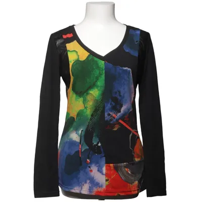 Top (Black, Multicolored) from 101 Idees Elastane, Polyester