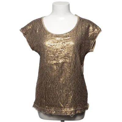 Top (Beige, Guld) fra Lindex Polyamid, Viscose