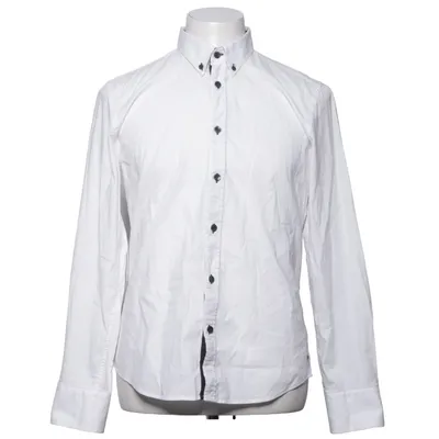 Shirt (Henrik Shirt Contrast White) van Cause and Consequence Katoen, Elastaan