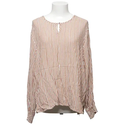 Bluse (Brun, Hvid) fra Choise Viscose