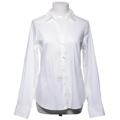 Skjorte (Hvid) fra H&M Modern Classic Bomuld, Polyester, Elastan