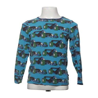 Långärmad t-shirt (Blå, Flerfärgad) från Småfolk Bomull, Elastan, Modal