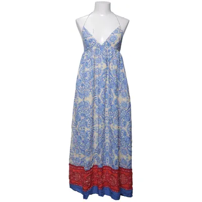 Dress (Blue, White, Red) from Zara Linen, Viscose