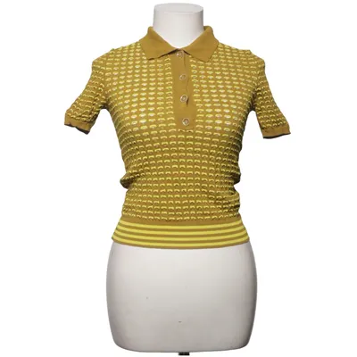 Tröja (Grön, Gul) från Zara Knit Nylon, Viskos