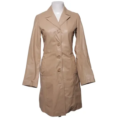 Läderkappa (Beige) från Cami Skinn, Polyester