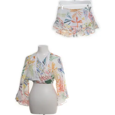 Set (White, Multicolored) from Charo Ruiz Cotton, Polyester