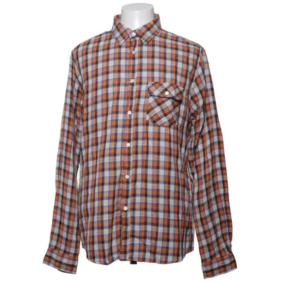 Chemise en flanelle (Orange, Bleu, Blanc) de Vailent Clothing Coton