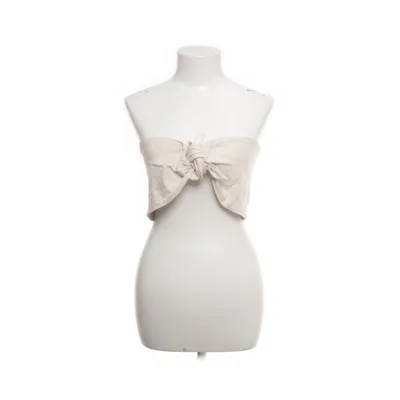 Tube top (Beige) van Express Elastaan, Linnen