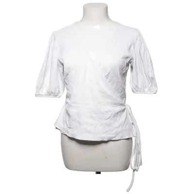 Blouse portefeuille (Blanc) de VRS Woman Élasthane, Coton biologique