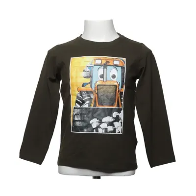 Langærmet t-shirt (Grøn) fra Name It Elastan, Økologisk bomuld