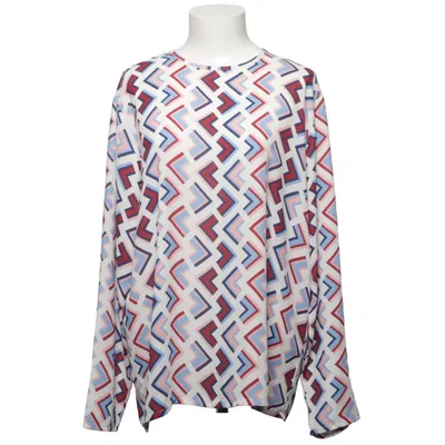 Blus (Vit, Blå, Röd) från OPM Polyester