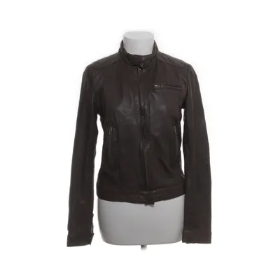 Läderjacka (Brun) från Munderingskompagniet Polyester, Skinn