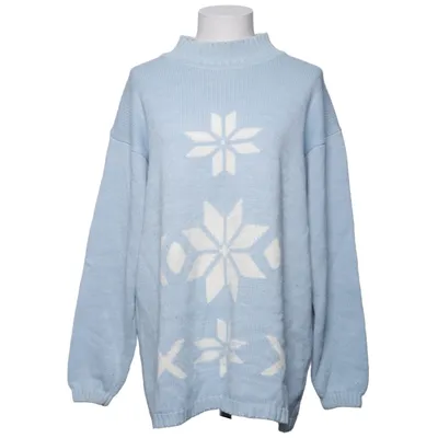 Sweater (Blue, White) from Cassis Acrylic, Cotton, Wool