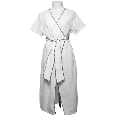 Robe portefeuille (Blanc, Noir) de R&F Coton