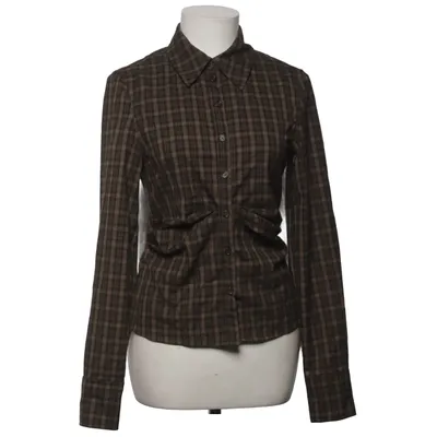 Flannel shirt (Brown) from Frakment Elastane, Polyester, Viscose