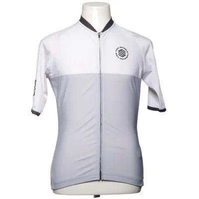 Cykeltrøje (Hvid, Grå, Sort) fra Siroko Elastan, Polyester