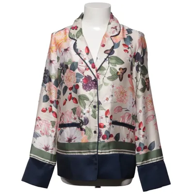 Blazer (Blue, Multicolored) from By Malina Collection Polyester