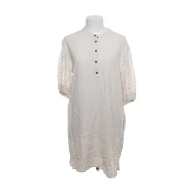 Jurk (Beige) van Freequent Katoen, Linnen, Viscose