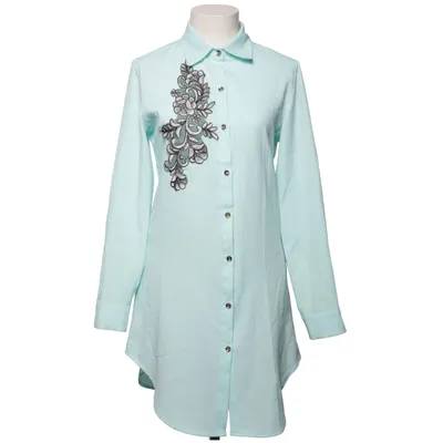 Chemise (Bleu) de Style Polyester