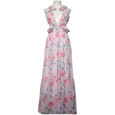 Maxi jurk (Roze, Groen, Meerkleurig) Polyester