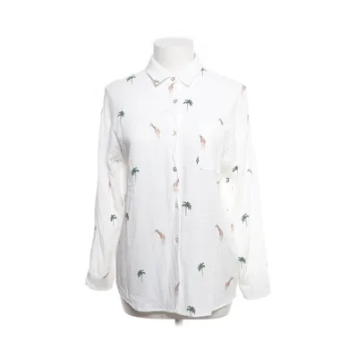 Shirt (White, Multicolored) from Musy Muse Linen