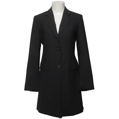 Frakke (Sort) fra Claude Zana Elastan, Polyester, Uld