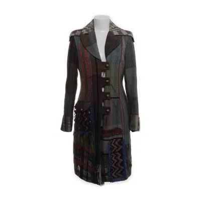 Coat (Gray, Multicolored) from Save the Queen Wool