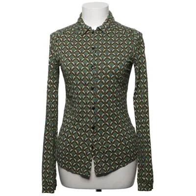 Blouse (Vert, Bleu, Jaune) de King Louie Élasthane, Viscose