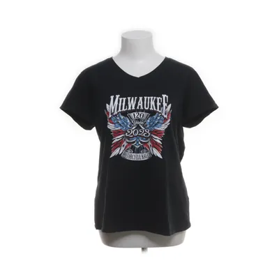 T-shirt (Svart, Flerfärgad) från Anvil Bomull